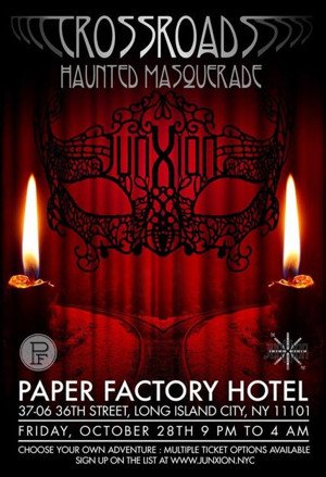 Long Island City's Paper Factory Hotel Hosts HAUNTED MASQUERADE PARTY, Today