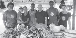 City Council Member Jimmy Van Bramer is joined by representatives from GrowNYC and local youth who will help run the farm stand that is reopening in Long Island City. 