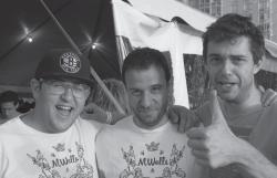 Jeff Teller, Hugue Dufour and Aidan Orsquo;Neal from M. Wells Dinette take a break from shucking oysters to pose for a picture. The restaurant opened in MoMarsquo;s PS1 in late 2012. 