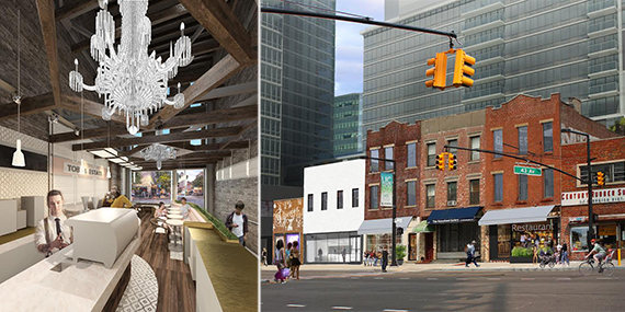 A rendering of the new Toby's coffee shop and the Jackson Avenue properties