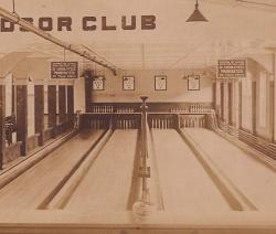 Typical bowling alley c. 1906. 