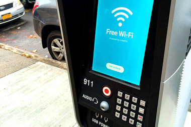  A LinkNYC kiosk, which provides free Wi-Fi, domestic calls and phone charging will be coming to spots in Long Island City and Astoria. 