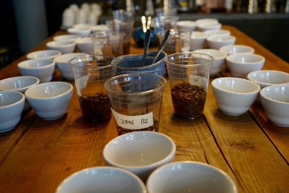 A cupping is a professional coffee tasting that