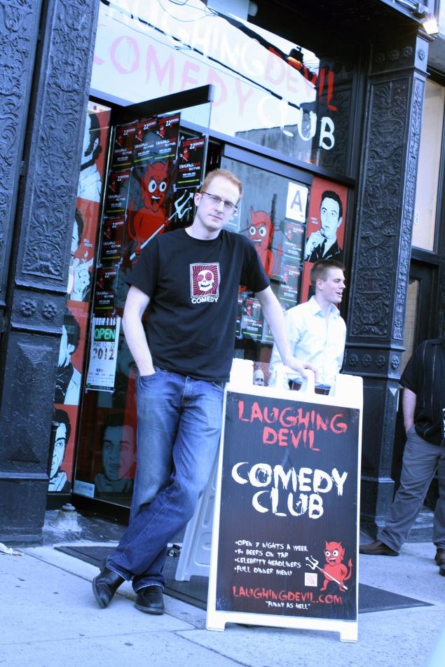 Owner Steve Hofstetter seen at Laughing Devil Comedy Club in Queens, NY May 17, 2012.  (Nicholas Fevelo/ for New York Daily News)