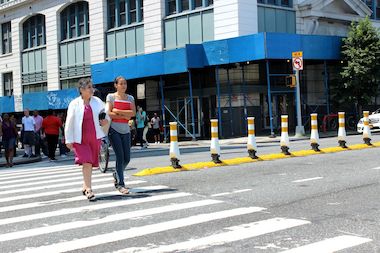  The intersection at Thomson and Skillman Avenues. 