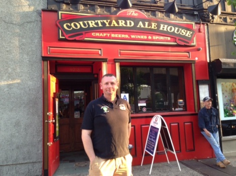 Pat Burke, at the Courtyard Ale House