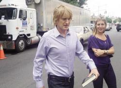 Owen Wilson makes his way across 34th Avenue to film a scene of Squirrels To The Nuts at Punta Dura Restaurant. 