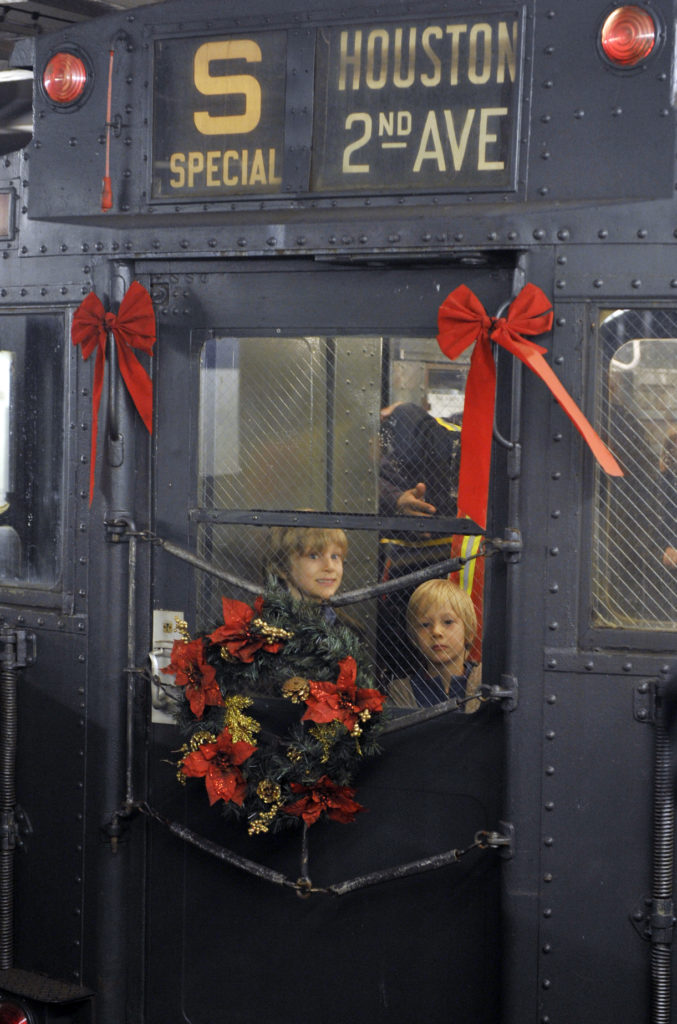 The Nostalgia Shoppers' Special Train runs on Sunday, December 9, 2012 from 2nd Ave., Manhattan to Queens Plaza. The fleet consists of vintage rolling stock that was in service from the 1930s to the 1970s and runs on Sundays through December 30.