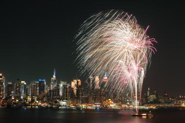  The Macy's Fireworks display in 2013. 