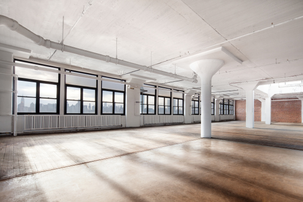 Many of the floors at The Factory have been kept as open space. (Photo: DBOX).